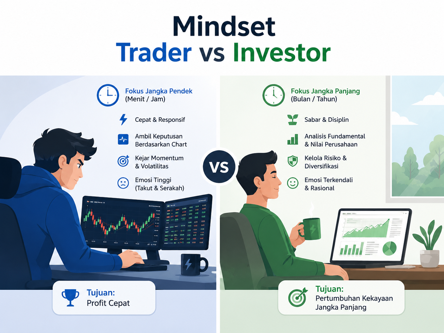 Mindset Trader Vs Investor